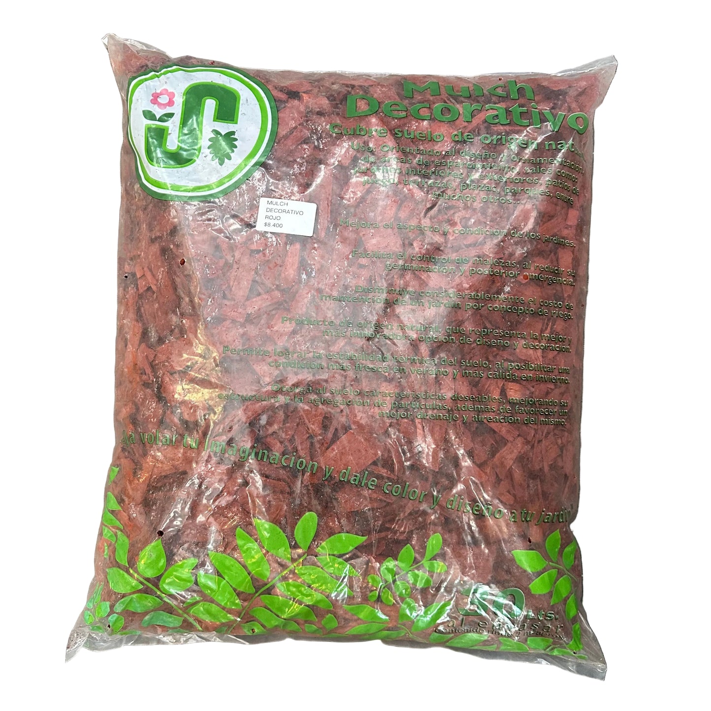 MULCH DECORATIVO ROJO 30 LTS