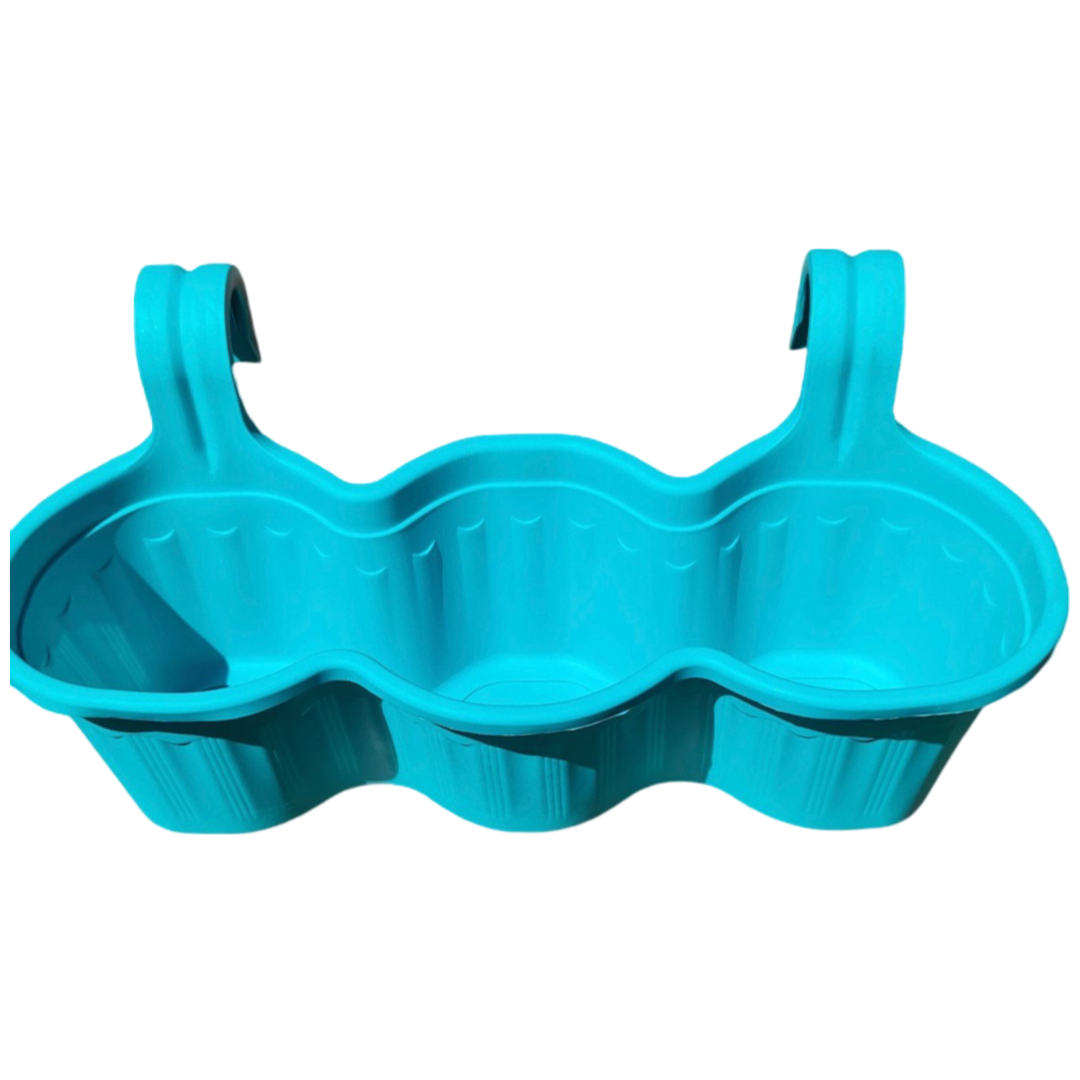 Macetero colgante triple 58x20x18