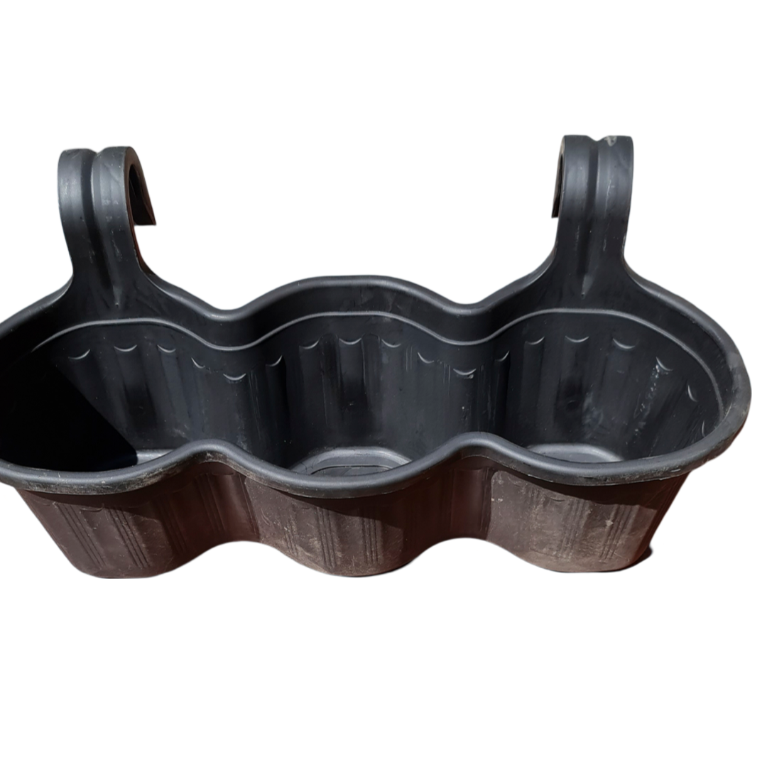 Macetero colgante triple 58x20x18