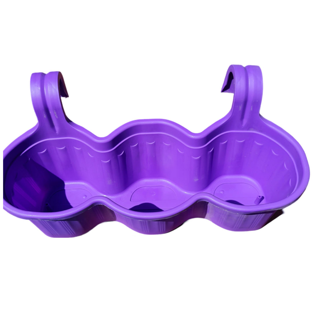 Macetero colgante triple 58x20x18
