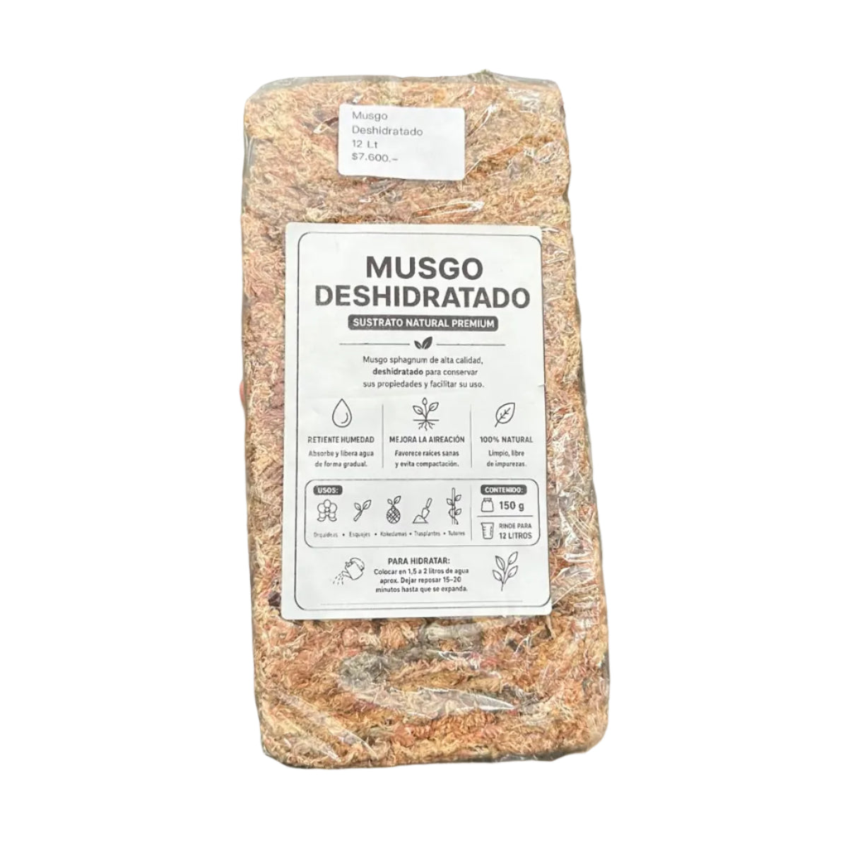 Musgo Deshidratado 12 LT